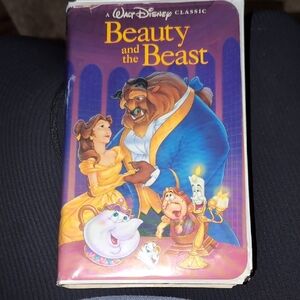 Disney Beauty and the Beast VHS - Purple and Yellow